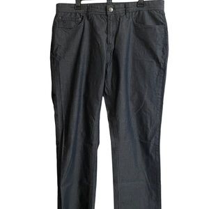 English Laundry Pants Mens 36 x 30 Blue Stripe Walker 5 Pocket Twill Straight